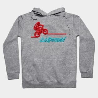 California BMX Cyber BMX Rider Sign Style Bike Hoodie